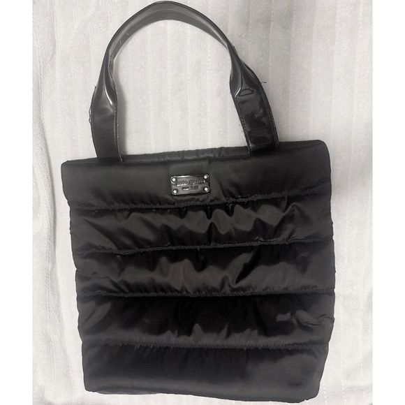 Kate Spade Jan Alpine Hills Puffy Black Medium Tote - Picture 1 of 14
